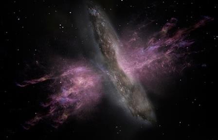 Астрономы измерили скорость галактических оттоков