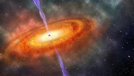 Астрономы открыли рекордно далекую и тяжелую сверхмассивную черную дыру