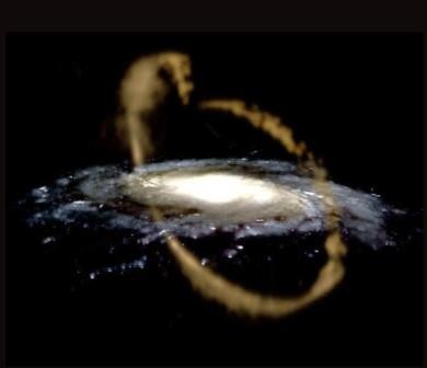 Доказано искривление диска млечного пути соседней галактикой