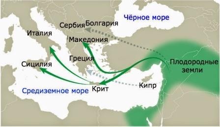 Древние люди пришли в европу морем