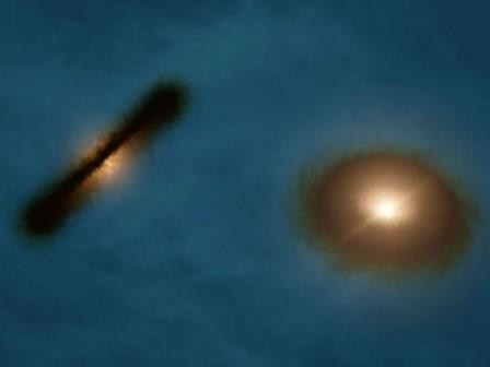 Обнаружены двойные звезды с наклонными протопланетными дисками