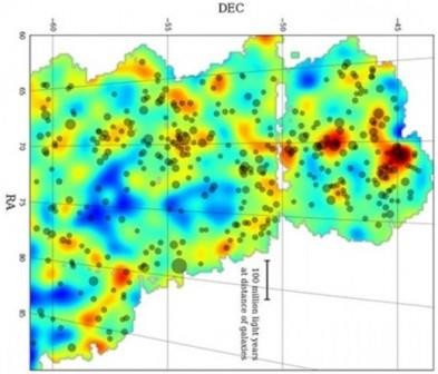 Создана карта распределения темной материи