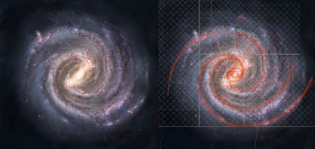Спирали галактик могут возникать из-за волн плотности