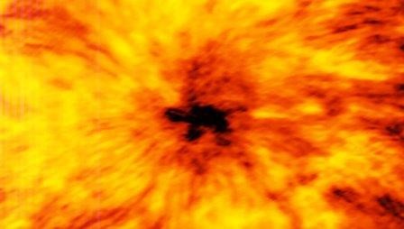 Телескоп alma заглянул внутрь пятен на солнце