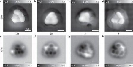 Ученым компании ibm удалось сделать снимки редкой треугольной молекулы