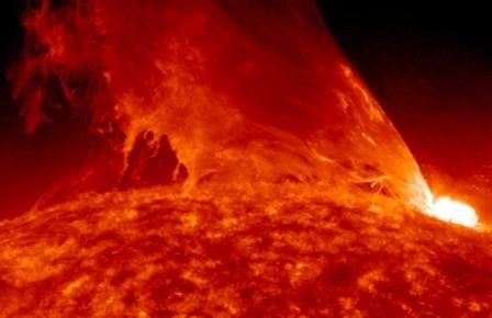 Видео самых грандиозных солнечных вспышек