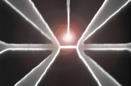 Закрученный в спираль лазерный луч создаёт квантовые «водовороты»